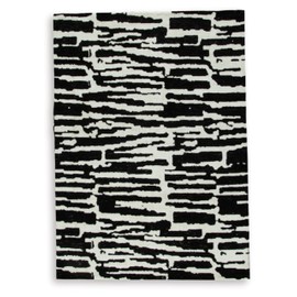 Signature Design by Ashley Bramshaw Modern Indoor Striped 5 x 7 Rug, Black & White