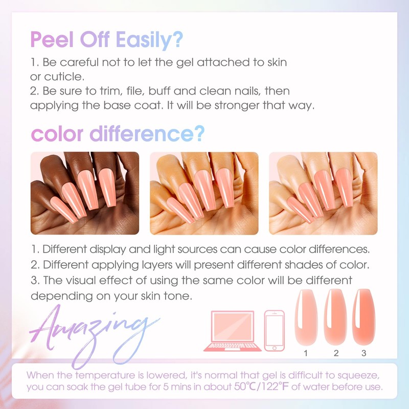 ROSALIND Poly Nail Gel Kit -38 Classic Colors +72 Nail