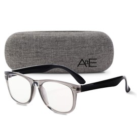 GALVANOX Ava & Ethan Clear Lens Glasses for Kids, Non Prescription Fake Glasses for Toddlers/Kids (Ages-3-12) Grey