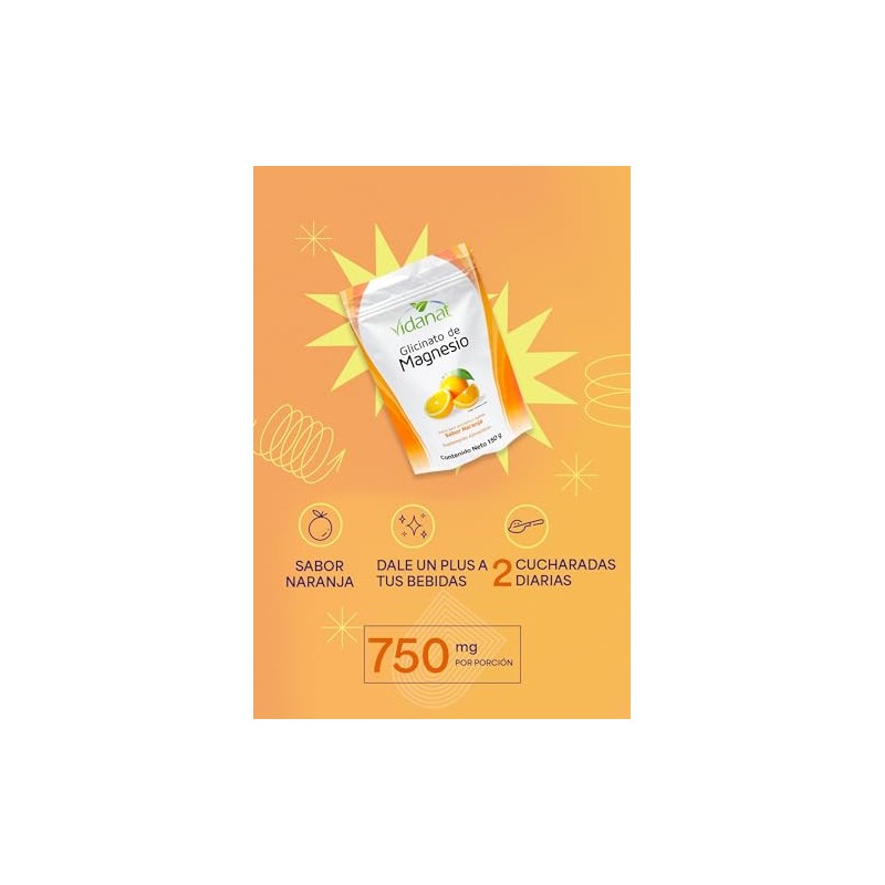 Vidanat Glicinato De Magnesio Naranja 150 G
