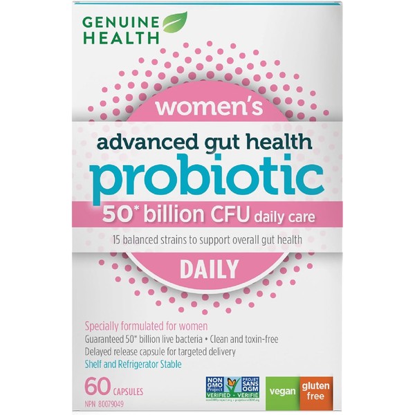 Genuine Health Probiotic for Women, 60 count, 50 Billion CFU,