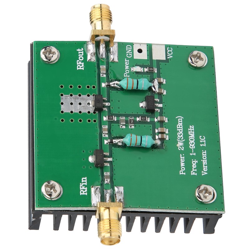 12V DC RF Power Wideband Amplifier Amplification Module 1-930MHz Working