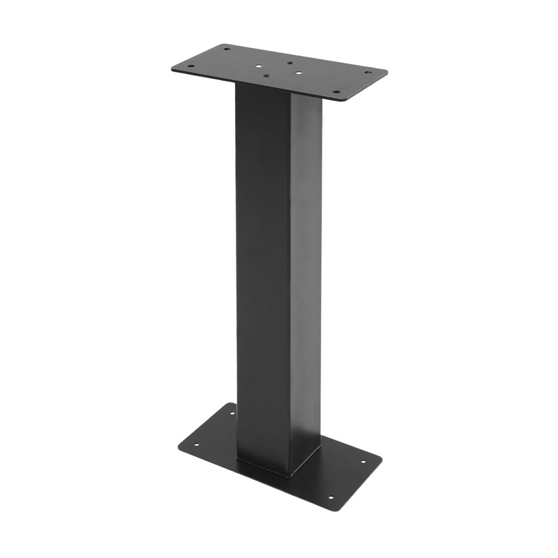 27“ Mailbox Post Black Carbon Steel Mailbox Posts for Outside,Heavy