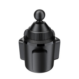 APPS2Car Cup Holder Base with 1” Ball – Heavy-Duty Expandable Cup Mount Compatible with B Size Double Socket Arms – Fits 3” to 4” Cup Holders – Anti-Slip, Easy Install