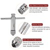 sourcing map T-Handle Ratchet Tap Wrench + Metric Tap Set,