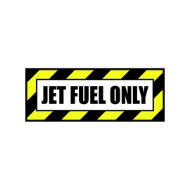 Jet Fuel Only - Color Sticker - Decal - Diecut - Diesel Fuel Funny hunor - 5.00x1.92