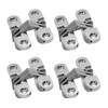 Rierdge 1-3/4" Hidden Hinge Stainless Steel 180 Degree Invisible Cross
