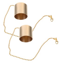 Zerodeko 2pcs Brass Lampshade Oil Lamp Snuffer Putting Out Extinguish Cap Tiki Torch Replacement Snuffer Flame Snuffer Wick Snuffer Safely Torch Head Snuffer Lamp Shade Set Candle