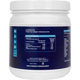 COLÁGENO HIDROLIZADO 100% PURO | Sin sabor | Sin azúcar | Sin aditivos | Incluye medida dosificadora para tomar la dosis adecuada | Mezcla con tu bebida favorita