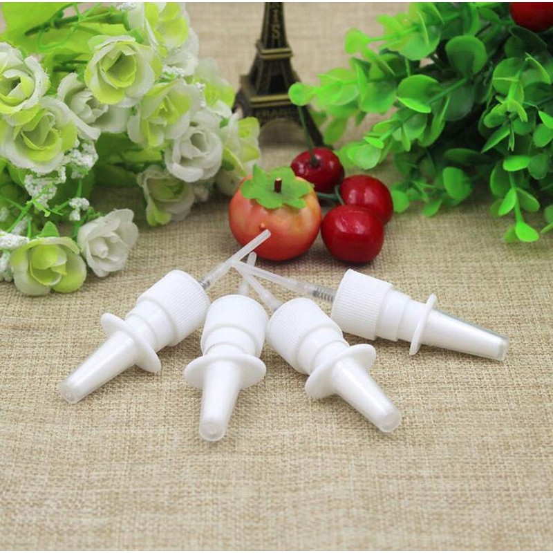 6 Pcs 10ML 0.34OZ Empty Refillable Brown Glass Nasal Spray