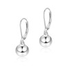 KOFISNI Sterling Silver Drop Ball Earrings for Women Girls 18k