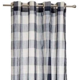 Lorraine Home Fashions 09570-84-00220 NAVY Courtyard Grommet Window Curtain Panel, Navy, 53" X 84"