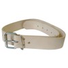 Faithfull FAILB134 Heavy-Duty Leather Belt 45mm and 1.3/4-inch, Beige