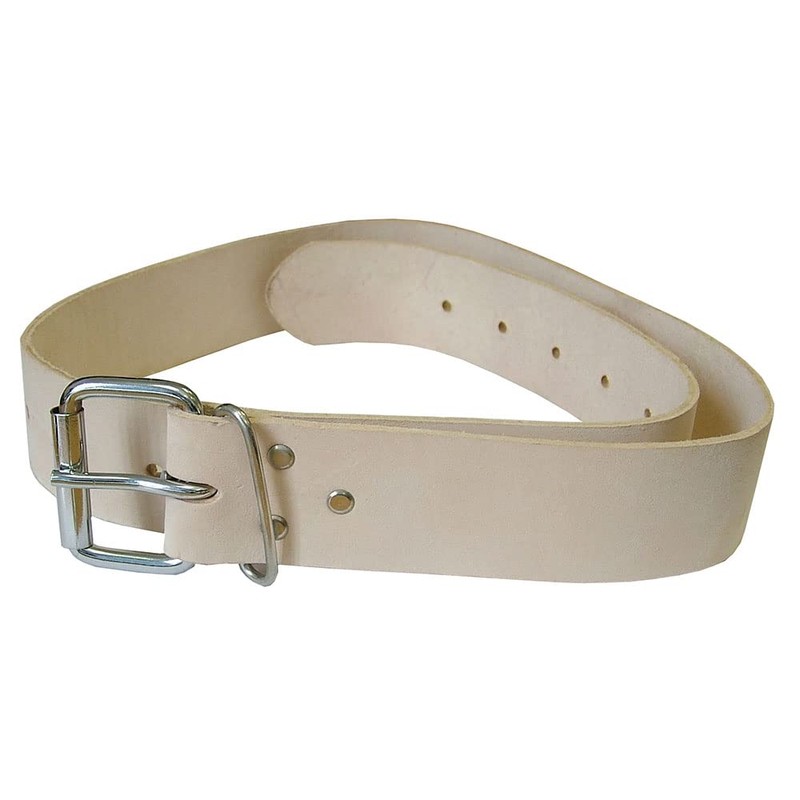 Faithfull FAILB134 Heavy-Duty Leather Belt 45mm and 1.3/4-inch, Beige