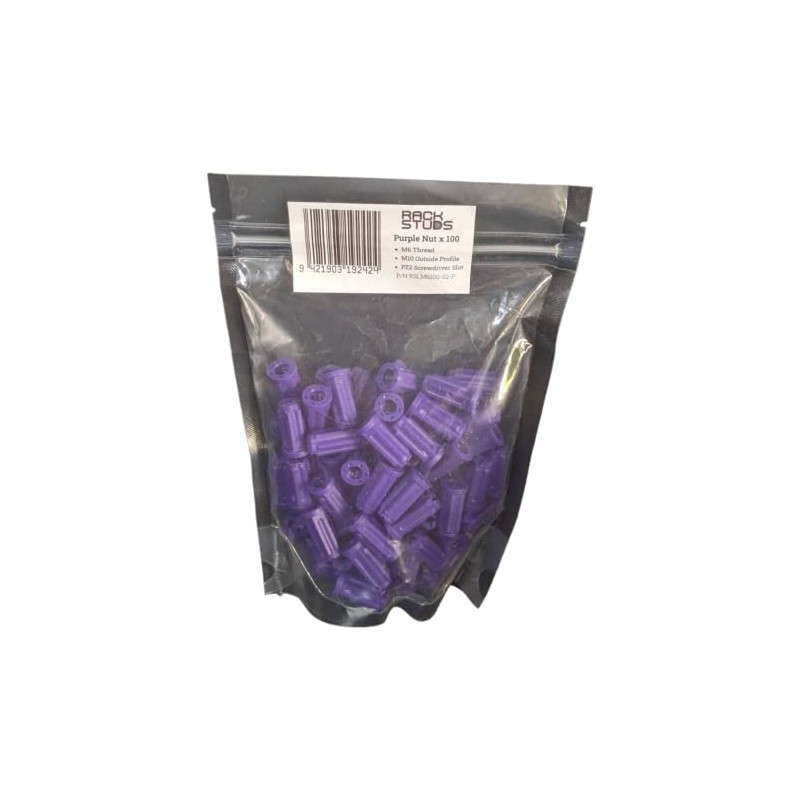 Rackstuds - M6 Nut 100-Pack, Suits All Series II Including