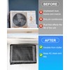 Mesh Window AC Cover, U-Shape Air Conditioner Outdoor Unit Cover,