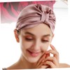 Beavorty Silk Hair Drying Cap Soft Comfortable Bath Cap Fast