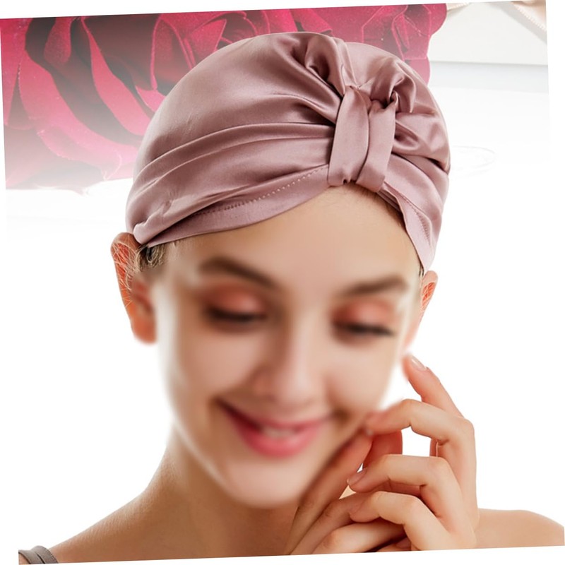 Beavorty Silk Hair Drying Cap Soft Comfortable Bath Cap Fast