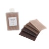 10 Pcs Coffee Bangs Posts, Square Plastic Paste Hair Pads,