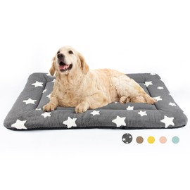 Mora Pets Dog Crate Pad Dog Bed Mat for Large Dogs Washable Pet Kennel Pad for 42 inch Cage Ultra Soft Flat Puppy Mattress Cat Kitten Cushion for Cozy Sleeping Anti-Slip Grey 42 x 27