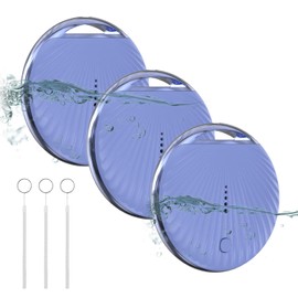 Air Tracker 3 Pack Work with Apple Find My APP (iOS Only, Not for Android), Item Finders with Sound, Keys Finder and Item Locator for Luggage, Backpack, Suitcases, Replaceable Battery (Blue)