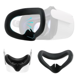YHX-OU Silikon Face Pad Kompatibel mit Meta Quest 3S Gesichtsabdeckung Aus Silikon,Silikon Gesichtspolster für Meta Quest 3S Face Cover Zubehör