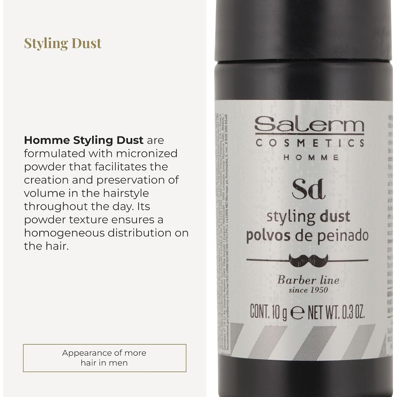 Salerm Cosmética Homme Sd Styling Dust Polvo de Peinado Hombre