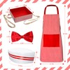 Waiter Costume Kit 4 Pcs Fast Food Soda Jerk Hot