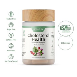 Snap Supplements - Cholesterol Health - Support Healthy Cholesterol Levels & Natural Heart Health - 3rd party tested:_3 Bottles
