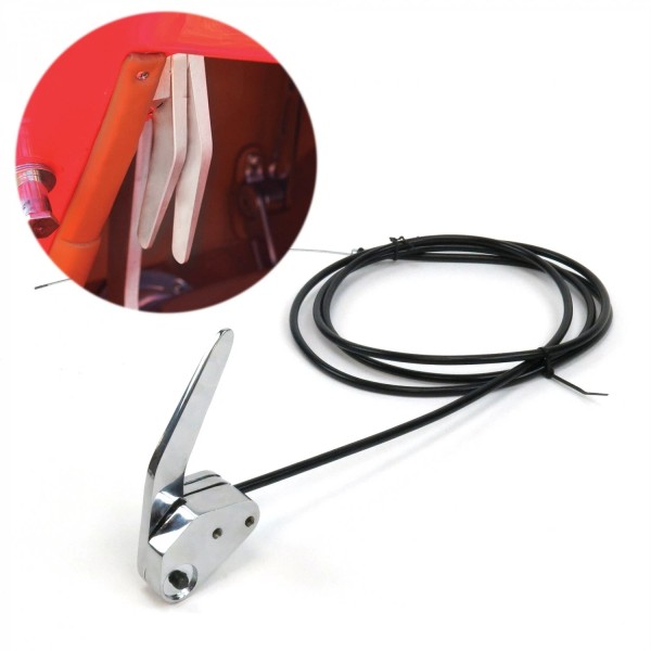 AutoLöc Power Accessories Chrome Latch Release System with Cable And