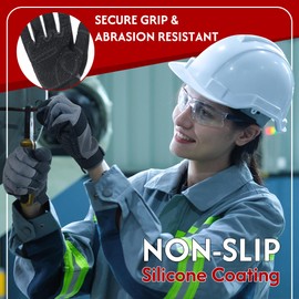 HLDD HANDLANDY Safety Work Gloves for Men, Multifunctional Handle Mechanic Horticulture DIY Work Gloves with Touch Screen