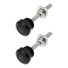 2pcs 22mm Motorcycle Side Cover Push Button Release M6 Compatible with Simson S50/S51 (Black)