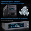 Computer 3‑Fan Speed Controller CPU/HDD/SYS Temperature Control LCD Front Panel