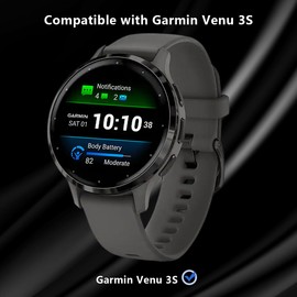 Cmiuubrer Venu 3S Screen Protector,Venu 3S Non-Tempered Glass Flexible Protection 4 Pack,HD Clear Protective Film