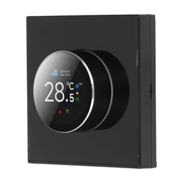 Smart Knob Thermostat, Two Way Rotating Knob, Voice Controller, WiFi, Easy to Program, Remote Control, Color Ambiance, Consistent Comfort, 95~240VAC, with Light, for Water
