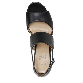 Naturalizer Womens Mae Qaurter strap Dress Sandal Black Leather 10 M