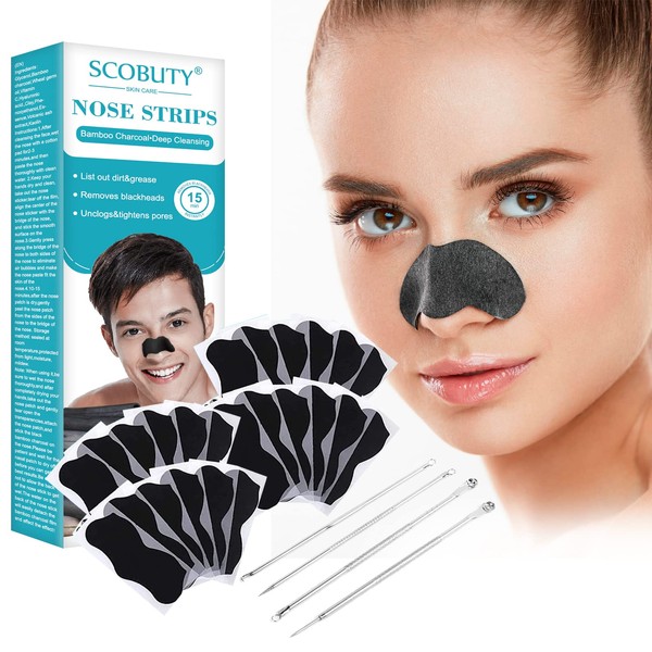 Nosestripes Blackheads, Nosestripes Blackheads, Nose Strips, Anti Blackhead Nose Strips, Clearing Up Strips, Pore Strips for Blackheads, Deep Cleaning Pore Strips, Pack of 25