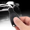 Qiilu Key Shell Cover, 3 Button Car Remote Key Fob
