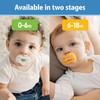 Dr. Brown's Advantage One-Piece Silicone Baby Pacifier, Fully Symmetrical Soother,
