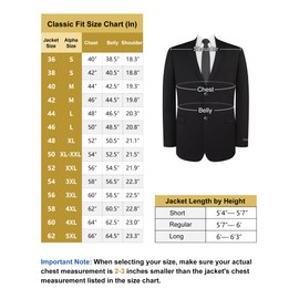 Teemlanny Men's Elegant Classic Fit Blazer Stretch Sport Coat Two Button Suit Jacket Regular & Big and Tall Sizes Black