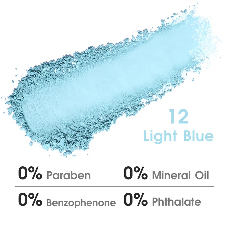 UCANBE Light Blue Single Eyeshadow Palette, Highly Pigmented Matte Eye