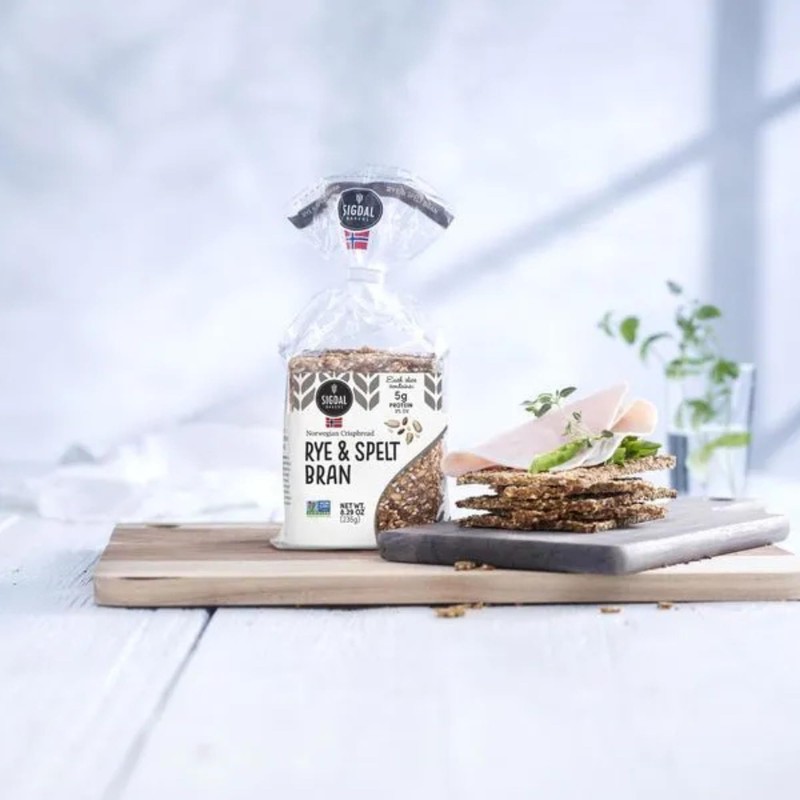Sigdal Bakeri Rye & Spelt Norwegian Crispbread | All Natural,