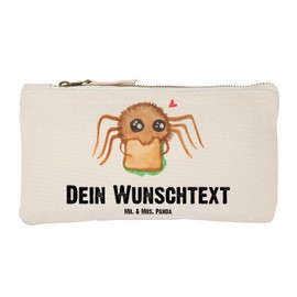 Mr. & Mrs. Panda Personalisierte Schminktasche Spinne Agathe Sandwich Größe S Klein - Personalisierte Geschenke, Merchandise, Videos, Glück,