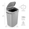 Motion Sensor Trash Bin 21 Gallon and 13 Gallon, Automatic