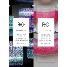 R+Co Television Perfect Shampoo/Conditioner Tandem Packette | Body + Shine + Smoothing for All Hair Types | Vegan + Cruelty-Free | .46 ml
