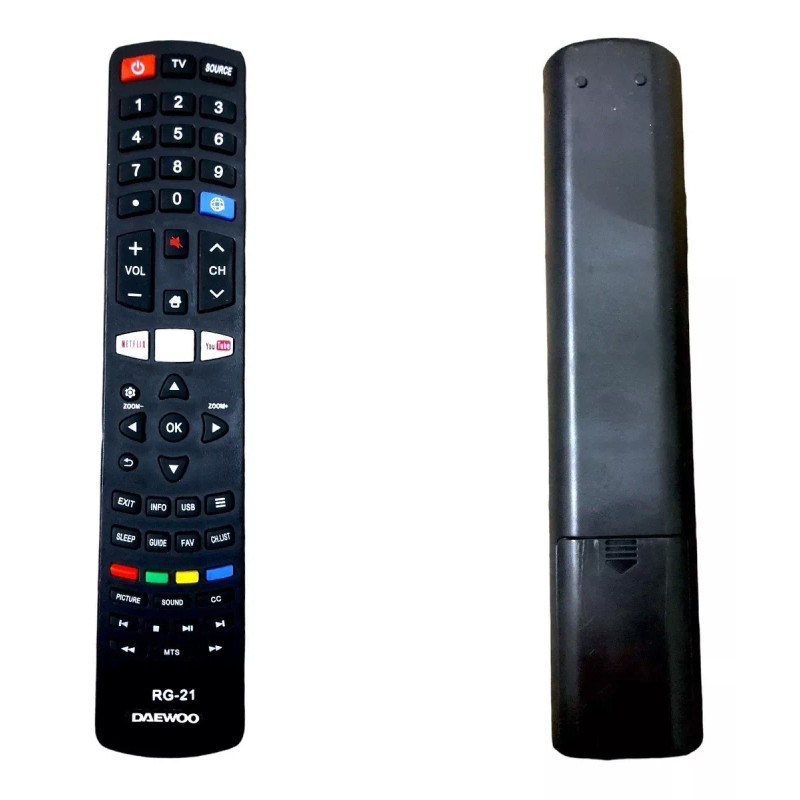 Daewoo Control Remoto Para Tv Pantalla Smart Daewoo + Pilas