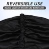 Large Satin Bonnet for Sleeping,Double Layer Hair Bonnet with Scrunchy,Silk