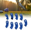 9Pcs Golf Iron Head Covers PU Waterproof Golf Club Headcovers
