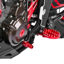 ZETA RACING CRF250L/M/RALLY CRF250L/L(S)/RALLY/RALLY(S)(MD47) CRF300L/RALLY CR80R/85R Forged Shift Lever Red High Strength Durable Non-slip Knurling Dirtfreak F6835