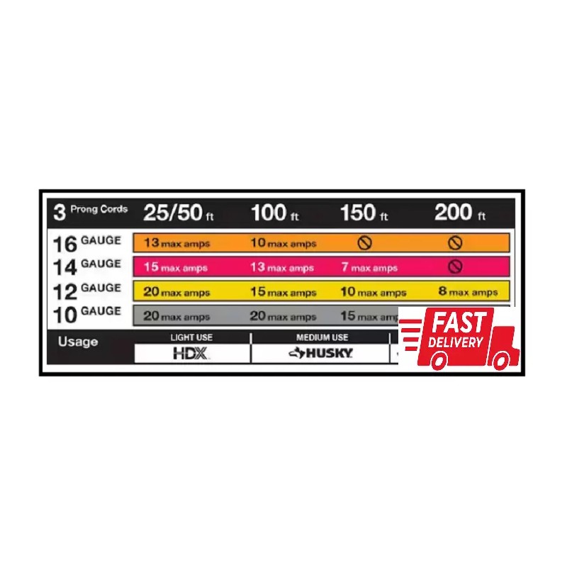 HDX 100 Ft. 16/3 Indoor/Outdoor Extension Cord, Orange